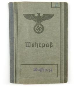 Waffen-SS Wehrpaß - 'SS-Wehrgeologen-Ers.Kp.'