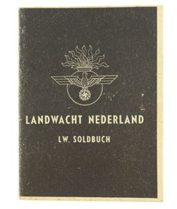 Dutch 'Landwacht Nederland' Soldbuch