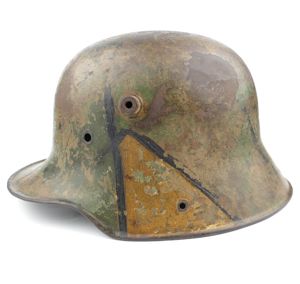German M16 Camouflaged Combat Helmet Shell