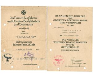 WH (Heer) Award-Documents