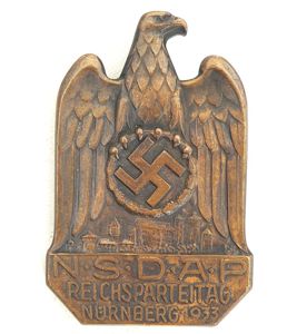 NSDAP Reichsparteitag Nürnberg 1933 Badge