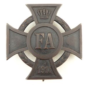 WW1 Friedrich-August Cross 1st Class - Godet