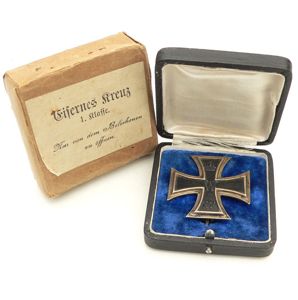 Cased WW1 Iron Cross 1st Class 'S-W'
