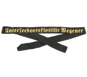 KM cap-tally 'Unterseebootsflottille Wegener'
