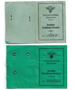 NSFK 'Deutscher Segelflieger-Ausweis' B & C