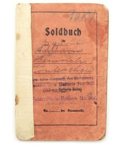 World War 1 'Soldbuch'