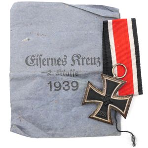 WW2 Iron Cross 2nd Class '52' with Pouch