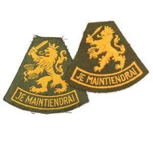 2 Dutch 'Je Maintiendrai' Arm Badges