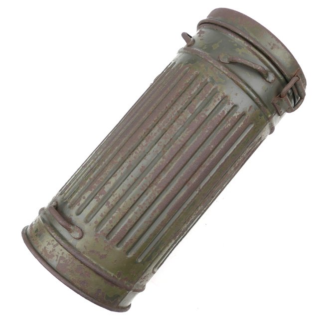 Named Luftwaffe Gasmask Canister from 'Woensdrecht' — image 2