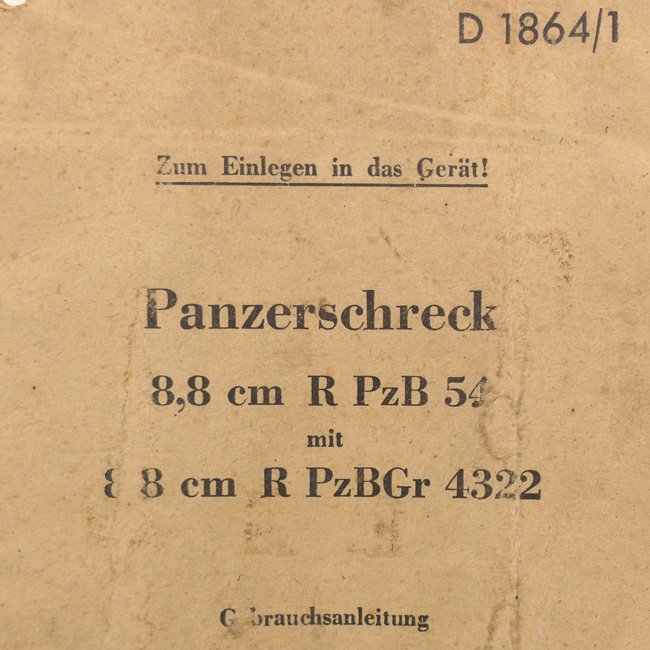 'Panzerschreck' Manual D1864/1 — image 2