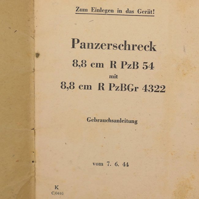 'Panzerschreck' Manual D1864/1 — image 3
