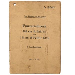 'Panzerschreck' Manual D1864/1