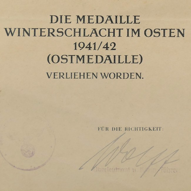 Impressive WH (Heer) 'Kurland' Award Document Grouping for 50 Panzer Assaults — image 6