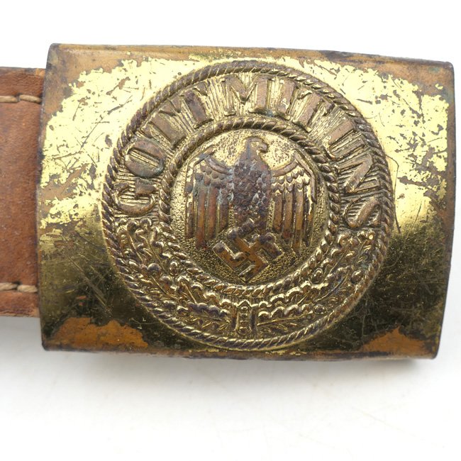 Kriegsmarine Belt Buckle on leather tab 'CTD 1941' — image 3