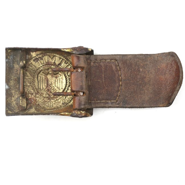 Kriegsmarine Belt Buckle on leather tab 'CTD 1941' — image 5