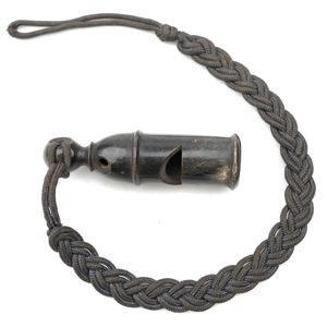 German Bakelite Whistle with Lanyard