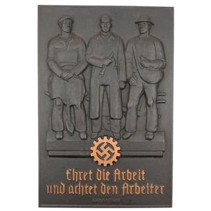 DAF 'Ehret die Arbeit und achtet den Arbeiter' Wall Plaque