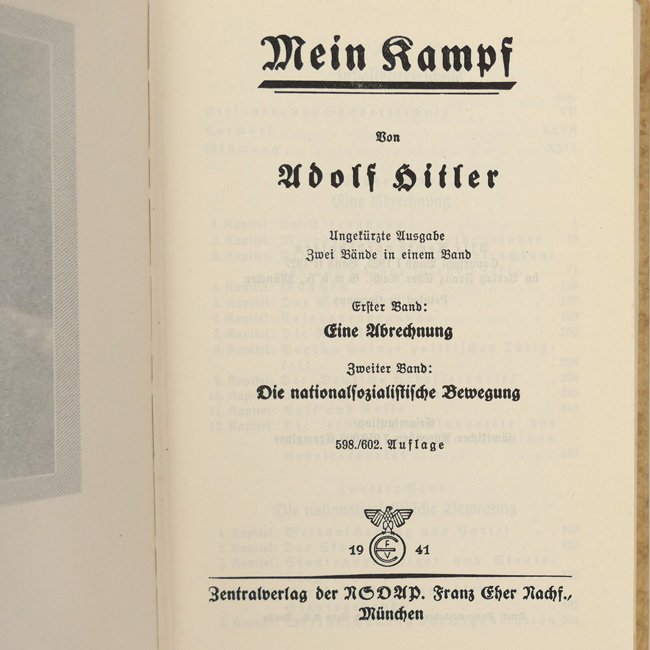 Adolf Hitler's 'Mein Kampf' 1941 - 'Neubiberg' — image 7