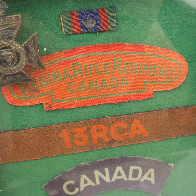 Small collection of framed Canadian Insignia — image 3