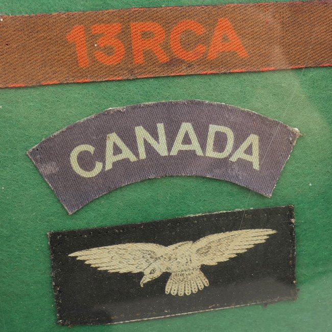 Small collection of framed Canadian Insignia — image 4