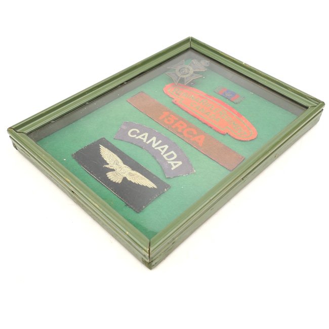 Small collection of framed Canadian Insignia — image 5