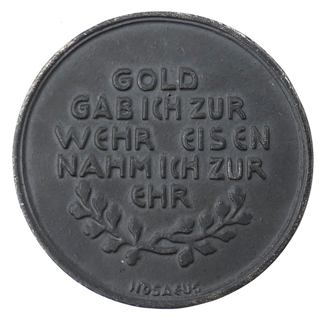 WW1 'In Eiserner Zeit' 1916 Table Medal — image 2