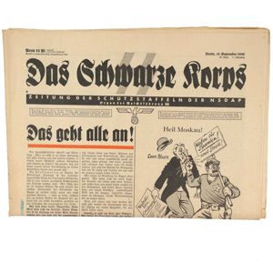 'Das Schwarze Korps' Newspaper 17 September 1936