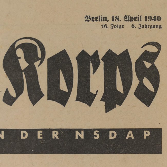 'Das Schwarze Korps' Newspaper 18 April 1940 — image 3