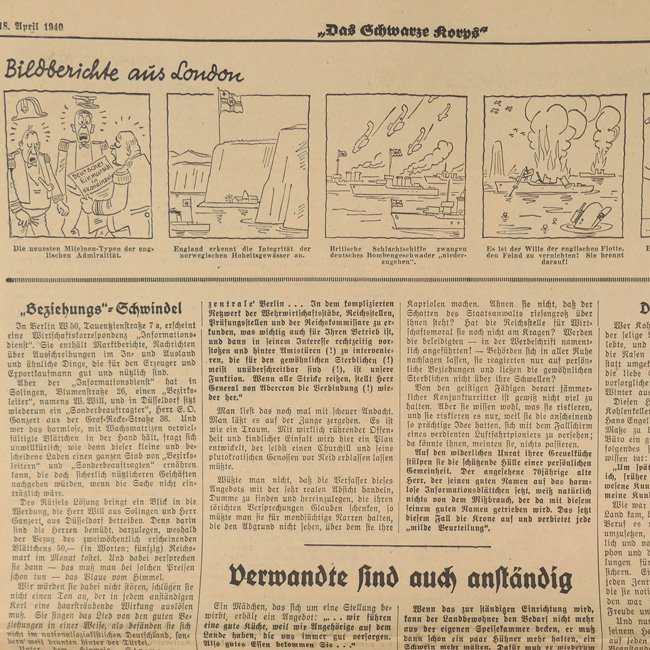 'Das Schwarze Korps' Newspaper 18 April 1940 — image 6
