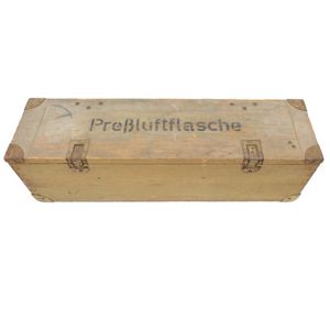 Wehrmacht 'Preßluftflasche' Wooden Transport Box