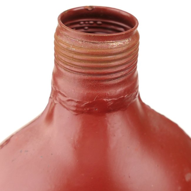Late War Red Painted Steel M31 Canteen 1945 — image 2
