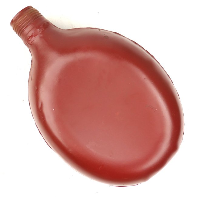 Late War Red Painted Steel M31 Canteen 1945 — image 5