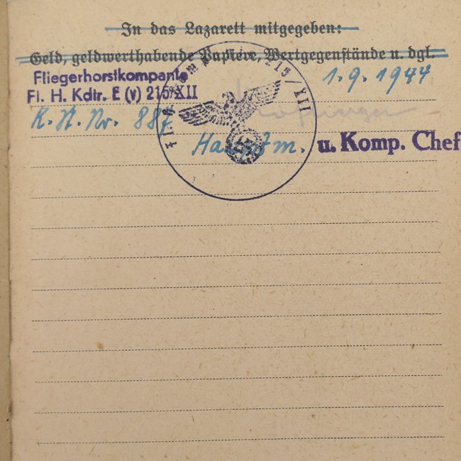 Luftwaffe Soldbuch 'Karl Ehrenberger' — image 12