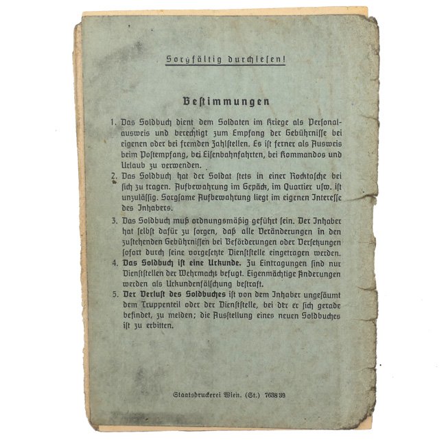 Luftwaffe Soldbuch 'Karl Ehrenberger' — image 15