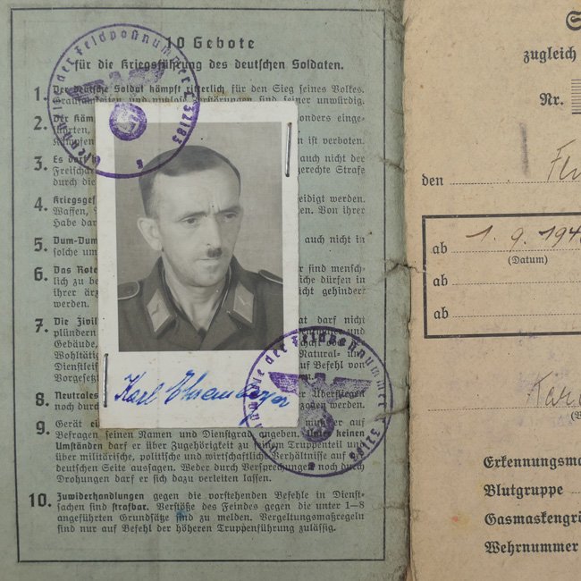 Luftwaffe Soldbuch 'Karl Ehrenberger' — image 2