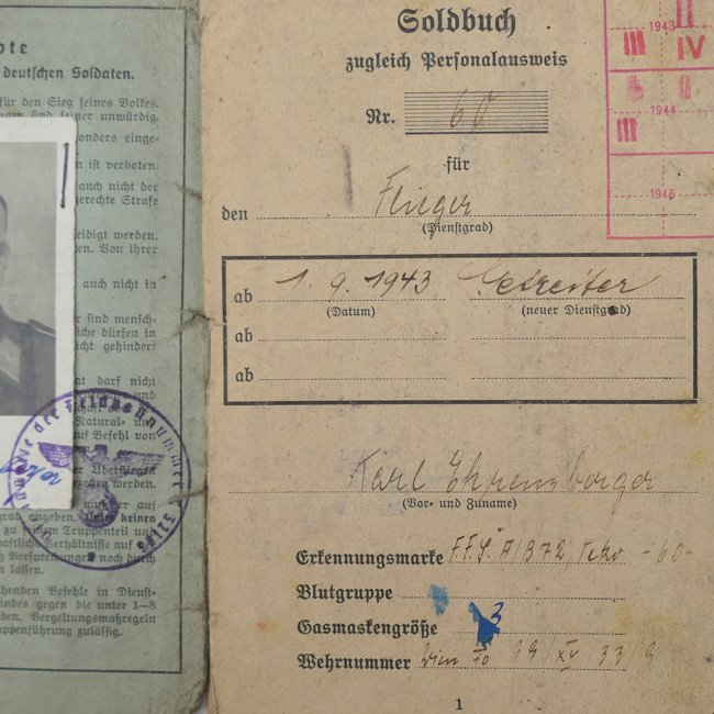 Luftwaffe Soldbuch 'Karl Ehrenberger' — image 3