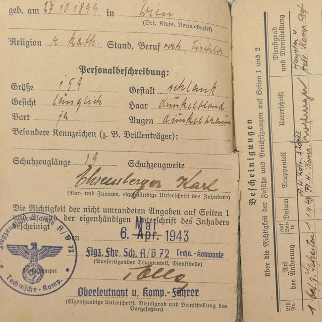 Luftwaffe Soldbuch 'Karl Ehrenberger' — image 4