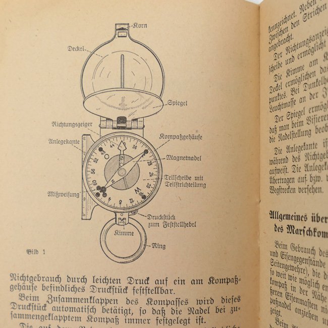 Wehrmacht 'Der Marschkompaß' Instruction-Booklet — image 3