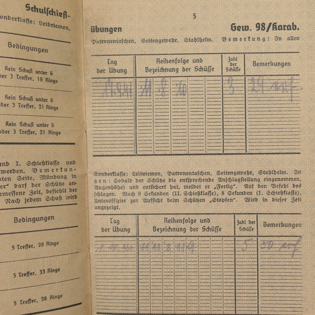 Luftwaffe Shooting Booklet — image 3