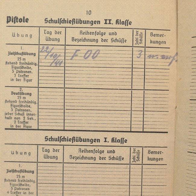 Luftwaffe Shooting Booklet — image 4