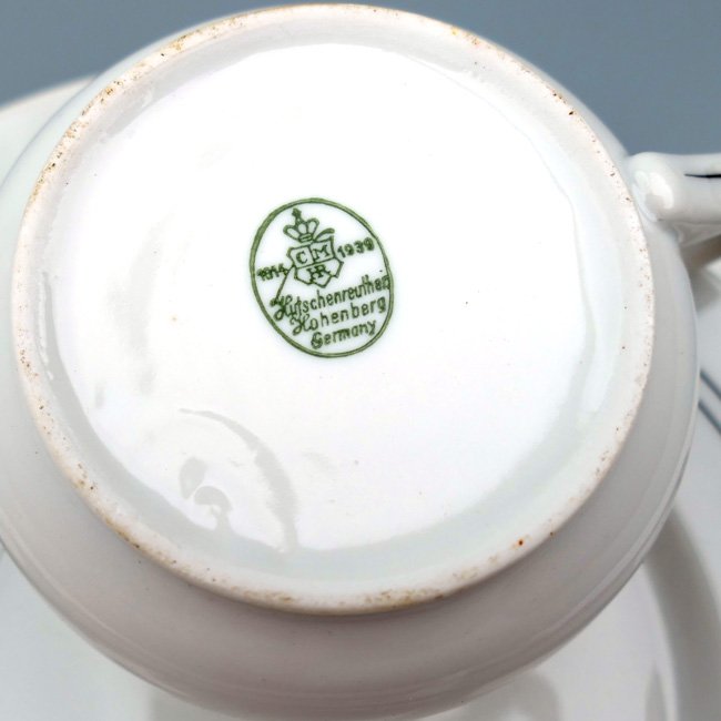 'Reichshalle' Coffee Cup, Saucer & Plate — image 4