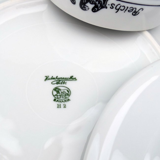 'Reichshalle' Coffee Cup, Saucer & Plate — image 6