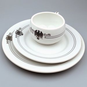 'Reichshalle' Coffee Cup, Saucer & Plate