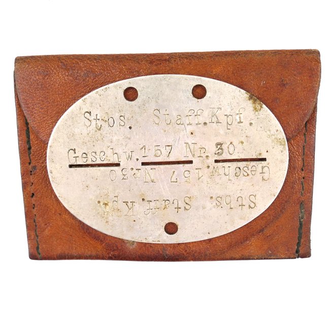 Luftwaffe ID-disc & Pouch Kampfgeschwader 157 'Boelcke' — image 2