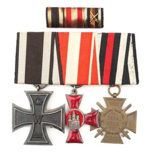 WW1 3-Piece Medal Bar & Batton