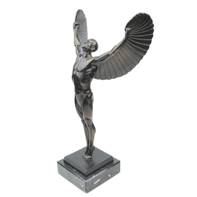 Bronze Icarus Statue on a marble base — image 3