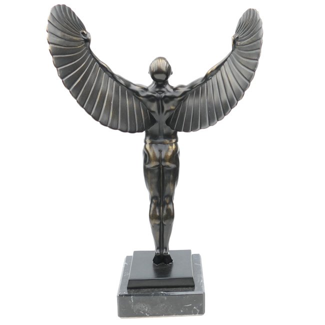 Bronze Icarus Statue on a marble base — image 5