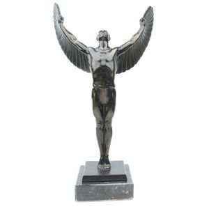 Bronze Icarus Statue on a marble base