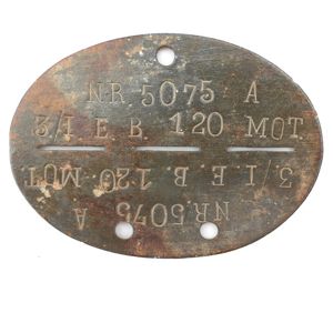 WH (Heer) ID-disc '3./I.E.B.120 MOT'