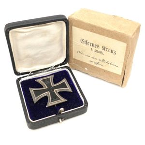 Cased WW1 Iron Cross 1st Class 'WS'